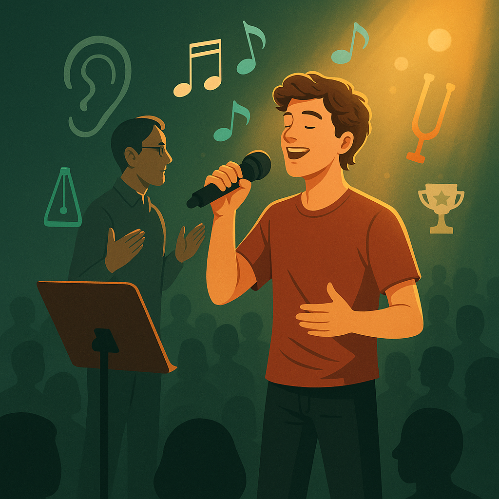 Entrenando campeones: guía para profesores de canto hacia el éxito en concursos
